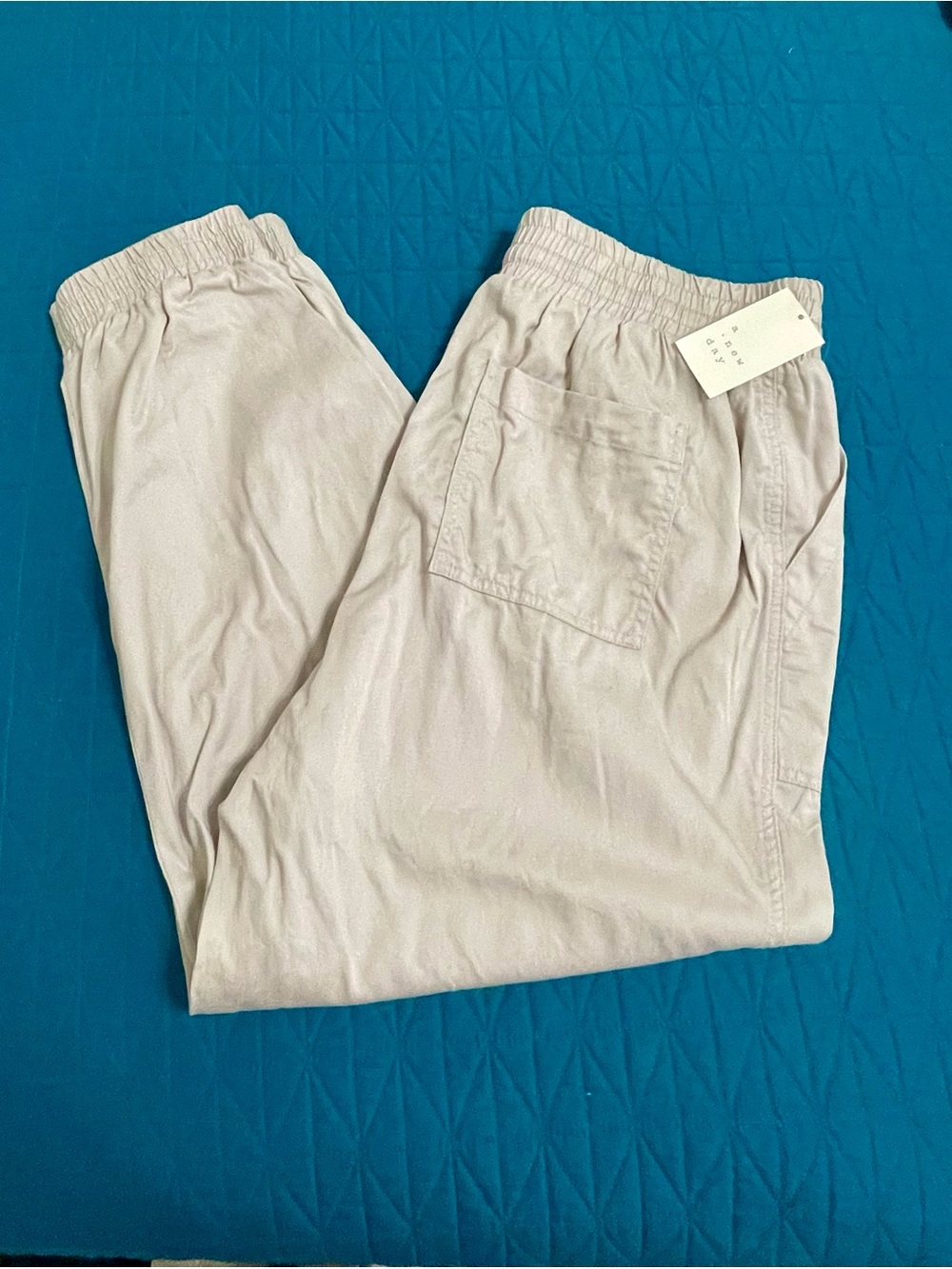 NWT - A New Day Casual Elastic-Waist Pants in Tan